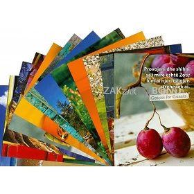 Albanese Ansichtkaarten, set van 12 verschillende tekstkaarten met foto