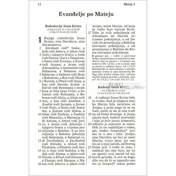 Kroatisch Nieuw Testament met Psalmen, paperback
