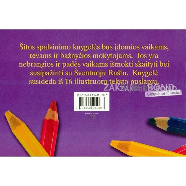 Litouws bijbels kleurboek voor kinderen - Bijbelse Schatten