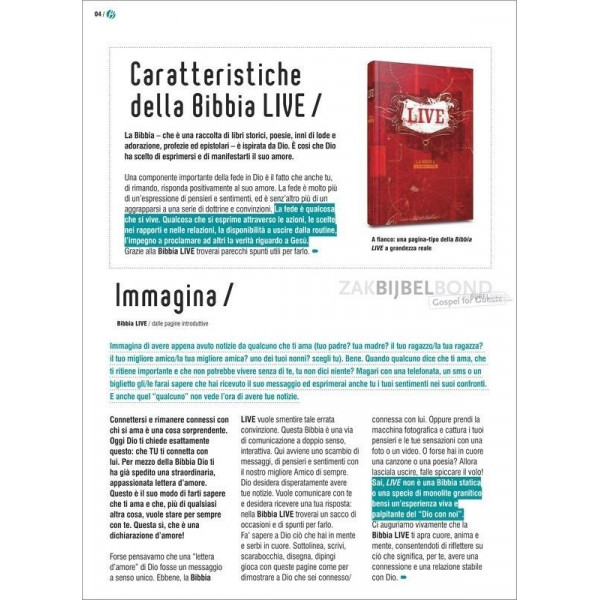 Italiaanse JongerenBijbel, Nuova Riveduta 2006, harde kaft