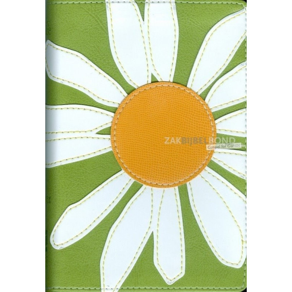 Engelse Bijbel in de New International Version (NIV). The Bloom Bible - Daisy edition. Luxe uitgave met zilversnede en Italian D