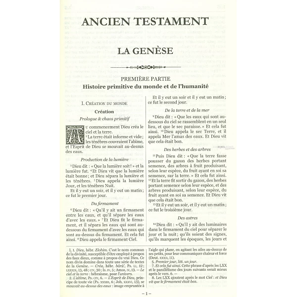 Franse Bijbel in Bible Crampon (1923)-vertaling. Inclusief Deutero Canonieke boeken. Groot formaat met harde kaft.