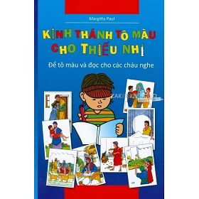 Vietnamese Kinderbijbel, "Kleurbijbel", door M. Paul. Met 1 kleurplaat per bijbelverhaal. Uitgevoerd in medium formaat met paper