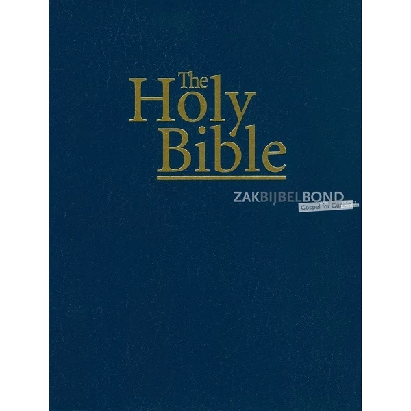 Engelse Bijbel KJV - Extra Large Print Bible (flexible vinyl) - Blue