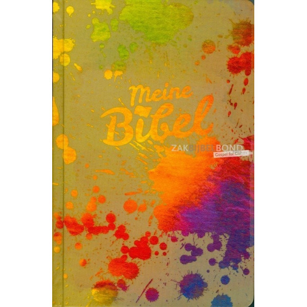 Duitse Bijbel in de Schlachter 2000-vertaling. Uitgevoerd in groot formaat met harde kaft, afgeronde hoeken en kleurrijk design.