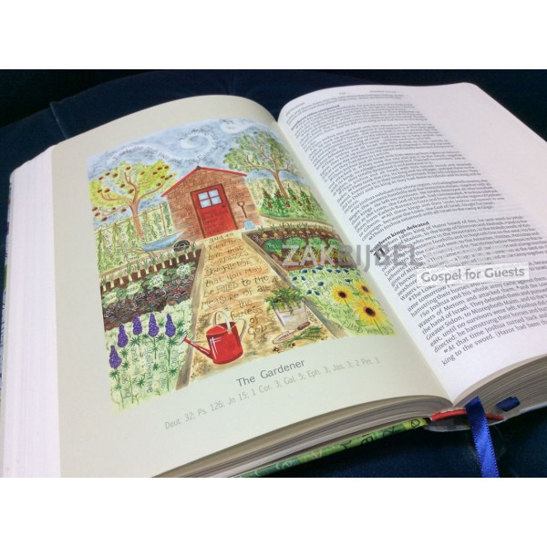 Engelse Bijbel in de New International Version (NIV) - JOURNALING BIBLE - Illustrated by Hannah Dunnett