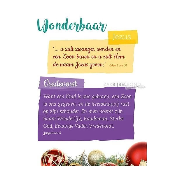 Nederlands evangelisatieboekje - Kerst is een wonder