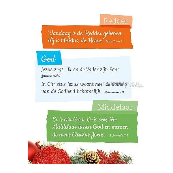 Nederlands evangelisatieboekje - Kerst is een wonder