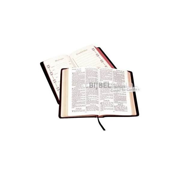 Engelse Bijbel KJV - Family Presentation Bible (calfskin) - Black