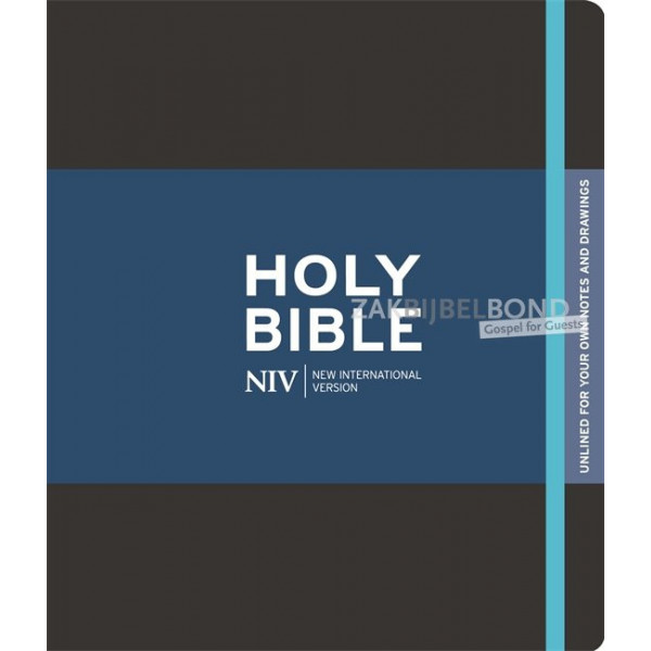 Engelse Bijbel NIV - Journaling Bible zwart zonder belijning