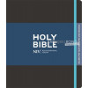 BLACK NIV Journaling Bible - unlined margin