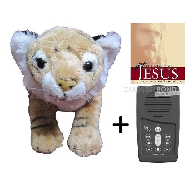 Wildlife StoryTeller Tiger met The Story of Jesus in het Russisch uit Centraal Azië