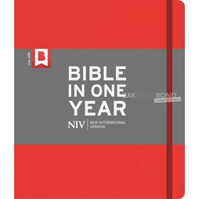 Engelse Bijbel NIV - Journalling Bijbel in 1 jaar rood