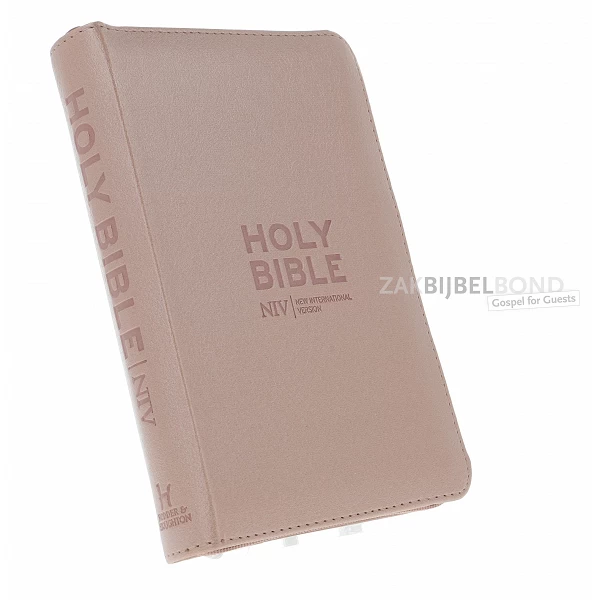 English NIV Bible - Pocket Rose Gold Soft-tone