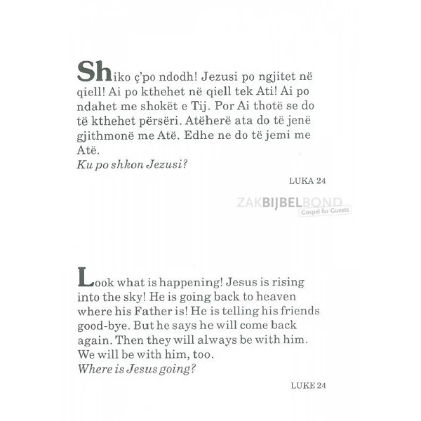 Albanees/Engelse Kinderbijbel, Mijn eerste Bijbel, K.N. Taylor [kindermateriaal]