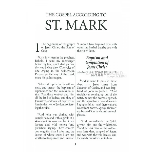 Engels Markus-evangelie, KJV, Natuurfoto