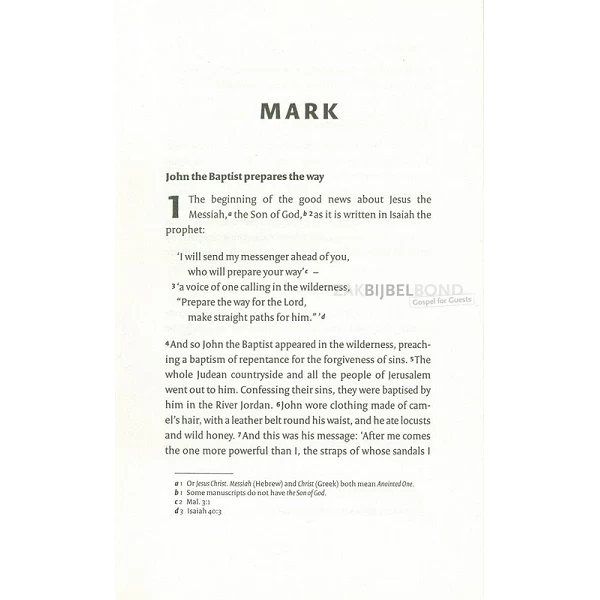 Engels Markus-evangelie - NIV
