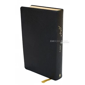 Persian Bible New Millennium large plain full grain leather black