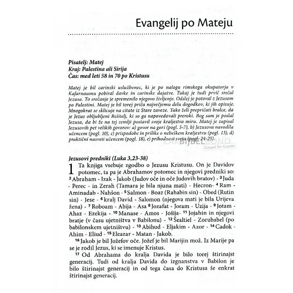 Sloveens Nieuw Testament in hedendaagse taal. Uitgevoerd in compact formaat met paperback kaft