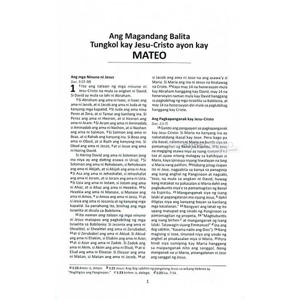Tagalog New Testament - Ang Salita Ng Dios - Medium sized paperback