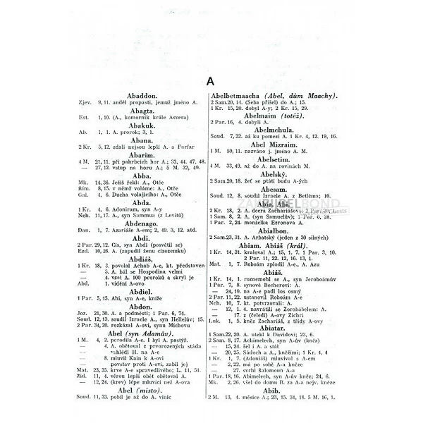 Czech Bible concordance