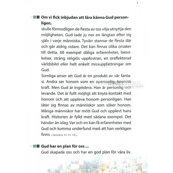 Zweeds evangelisatieboekje 'Gelukkig is...'