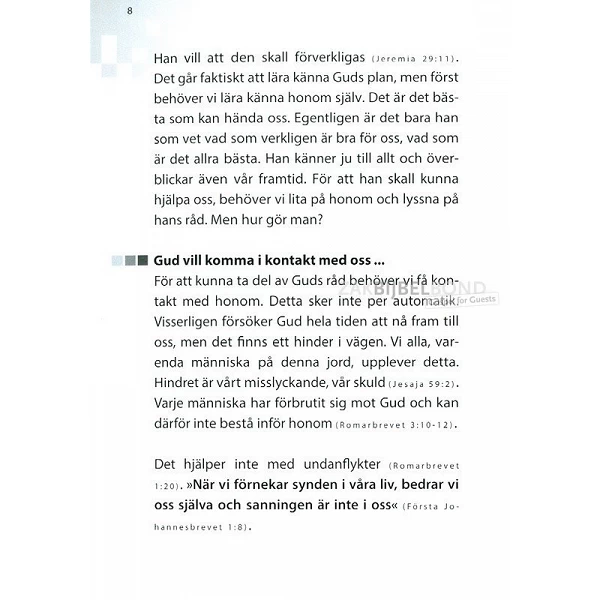Zweeds evangelisatieboekje 'Gelukkig is...'