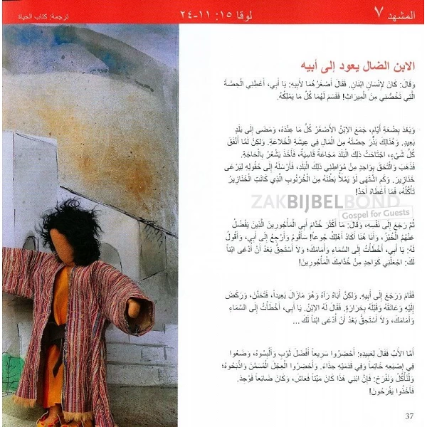 Arabisch/Duits/Perzisch/Turks "Mensen ontmoeten God" - Elf bijbelse vertellingen
