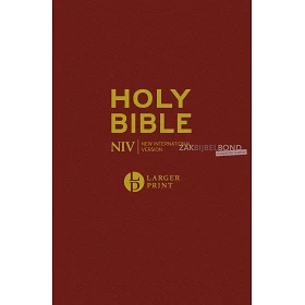 Engelse Bijbel NIV - Grotere letter rood