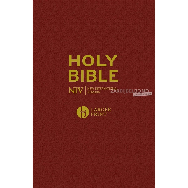 Engelse Bijbel NIV - Grotere letter rood
