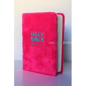 ENGLISH NIV POCKET FLUFFY PINK BIBLE