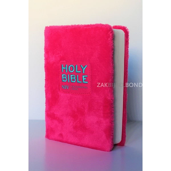 ENGLISH NIV POCKET FLUFFY PINK BIBLE