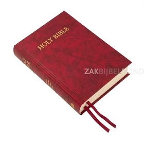 English Bible in the King James Version -  Compact Westminster Reference Bible - Red