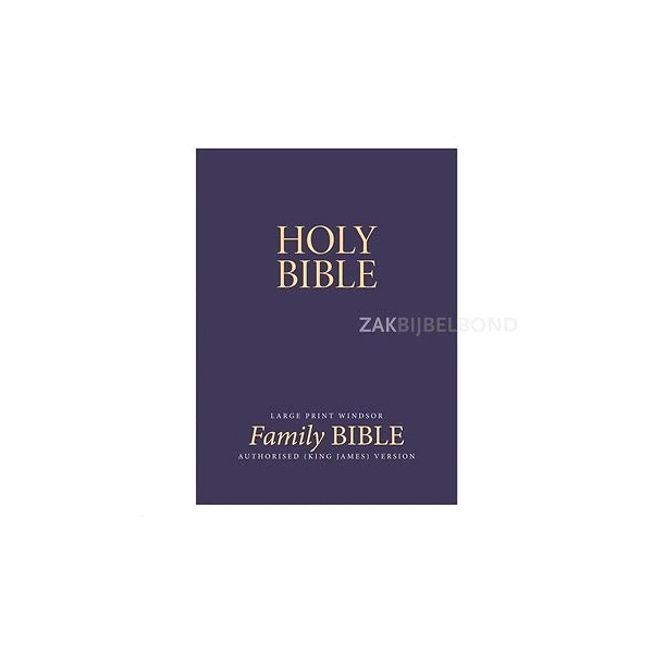 Engelse Bijbel KJV - Windsor Large Print Bible - Calfskin