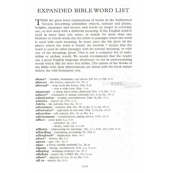 Engelse Bijbel KJV - Royal Ruby Text Bible (calfskin) - Black