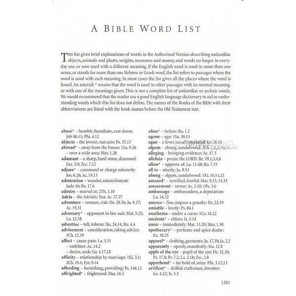 Engelse Bijbel KJV - Windsor Text Bible (calfskin) - Black - Goudsnede