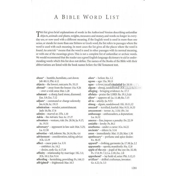 English Bible in the King James Version - Windsor Text Bible (calfskin) - Black - golden edges