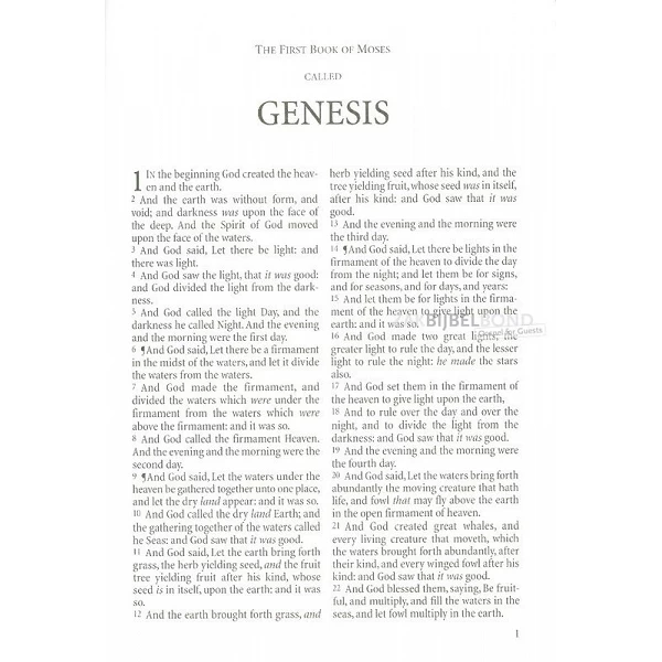Engelse Bijbel KJV - Windsor Text Bible (calfskin) - Black - Goudsnede, duimgrepen en rits