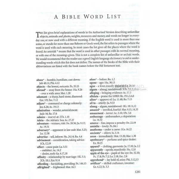 English Bible KJV - Windsor Large Print Bible - Red