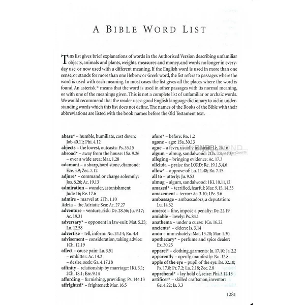 English Bible KJV - Windsor Large Print Bible - Calfskin