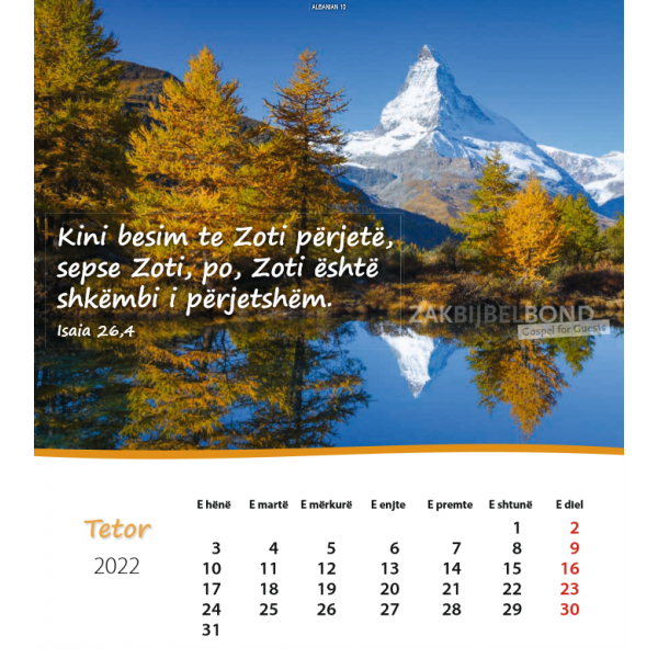 Albanese Ansichtkaartenkalender 2022