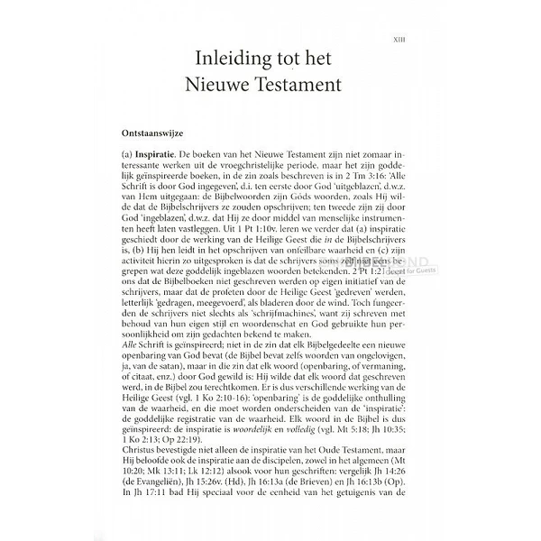 Nederlands Nieuw Testament in de Telos-vertaling (Herziene Voorhoeve-vertaling). Medium formaat met Vivella kaft. Blauw.