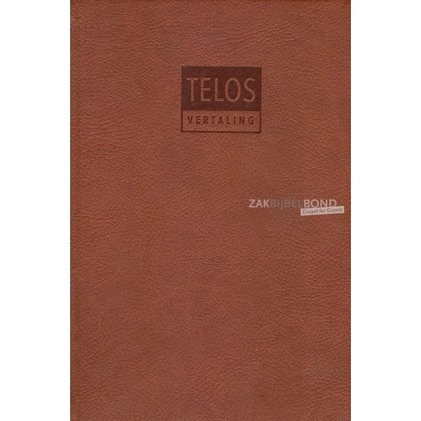 Nederlands Nieuw Testament in de Telos-vertaling (Herziene Voorhoeve-vertaling). Medium formaat met rode Vivella kaft.