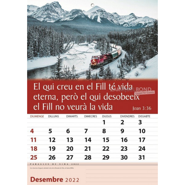 Catalan wall calendar 2022