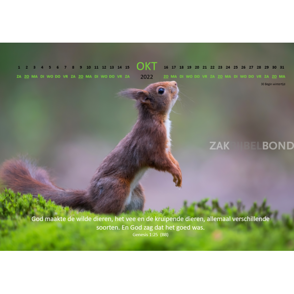 Nederlandse Wandkalender BasisBijbel