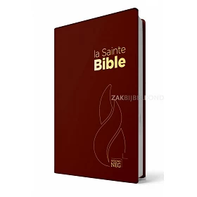 Franse Bijbel NEG compact rood vinyl kaft
