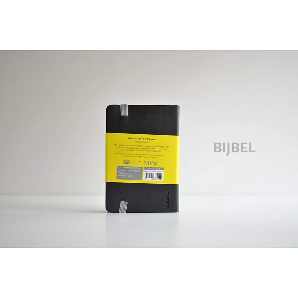 Engelse Bijbel NIV - Pocket black notebook Bible
