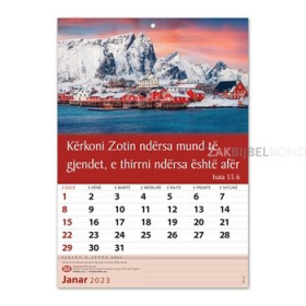 Albanian wall calendar 2022