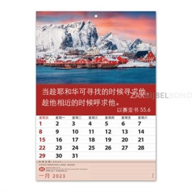 Chinese wall calendar 2022