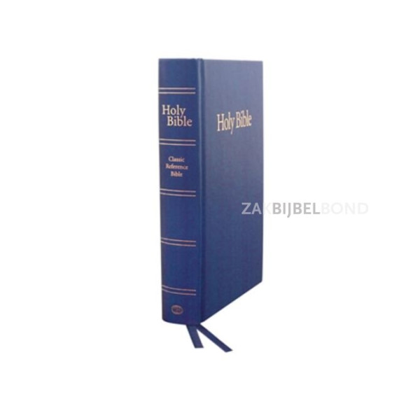 English Bible KJV - Classic reference Bible - hardcover blue